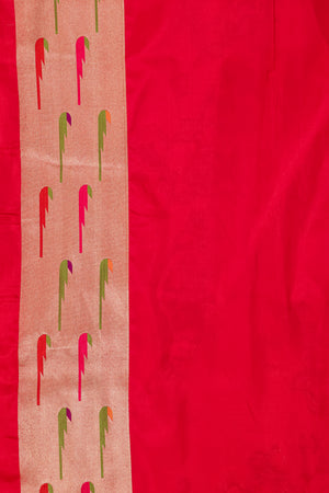 Rani Pink Katan Pure Silk Cutwork Saree
