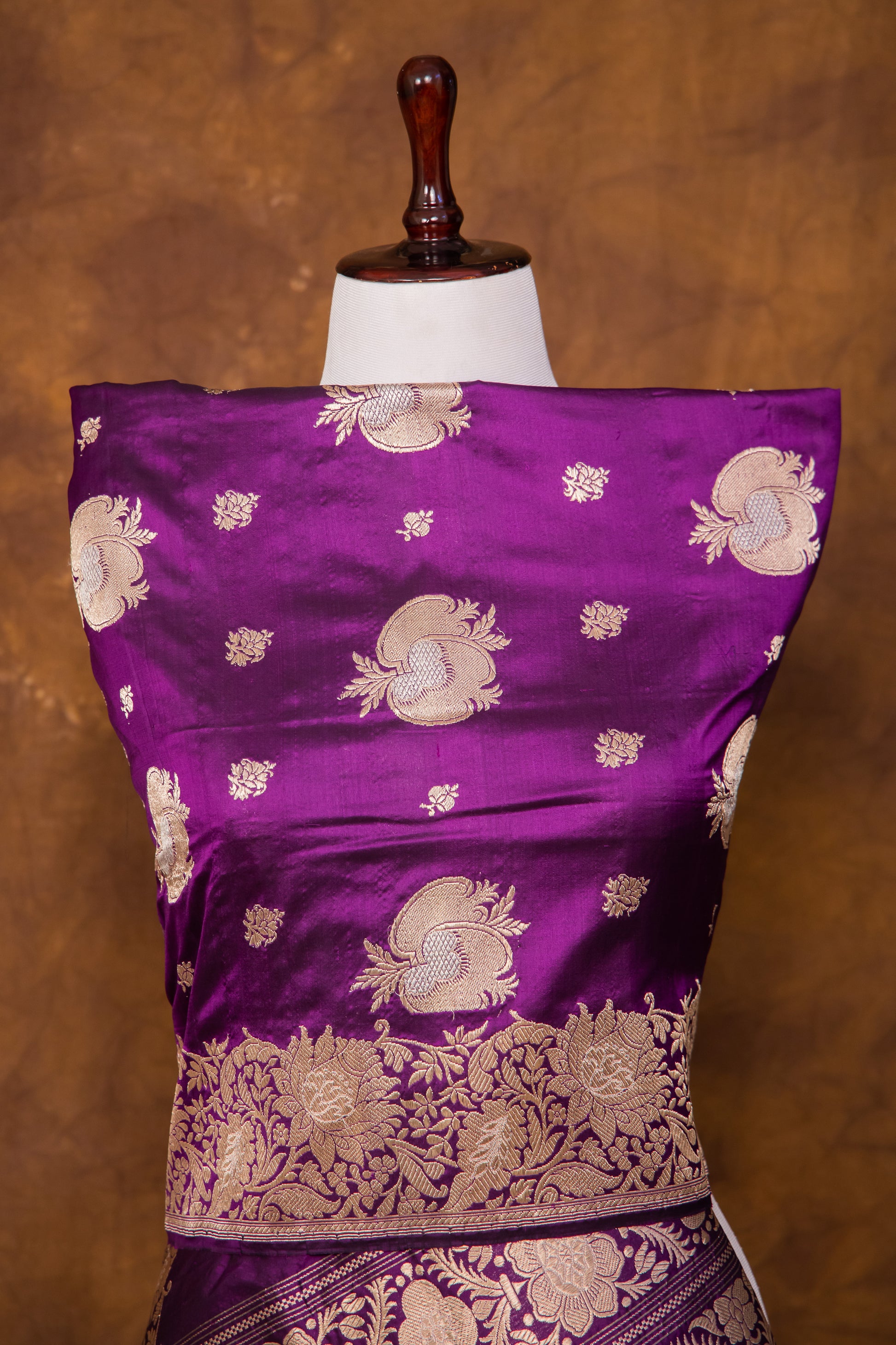 Purple Dupatta Katan Pure Silk