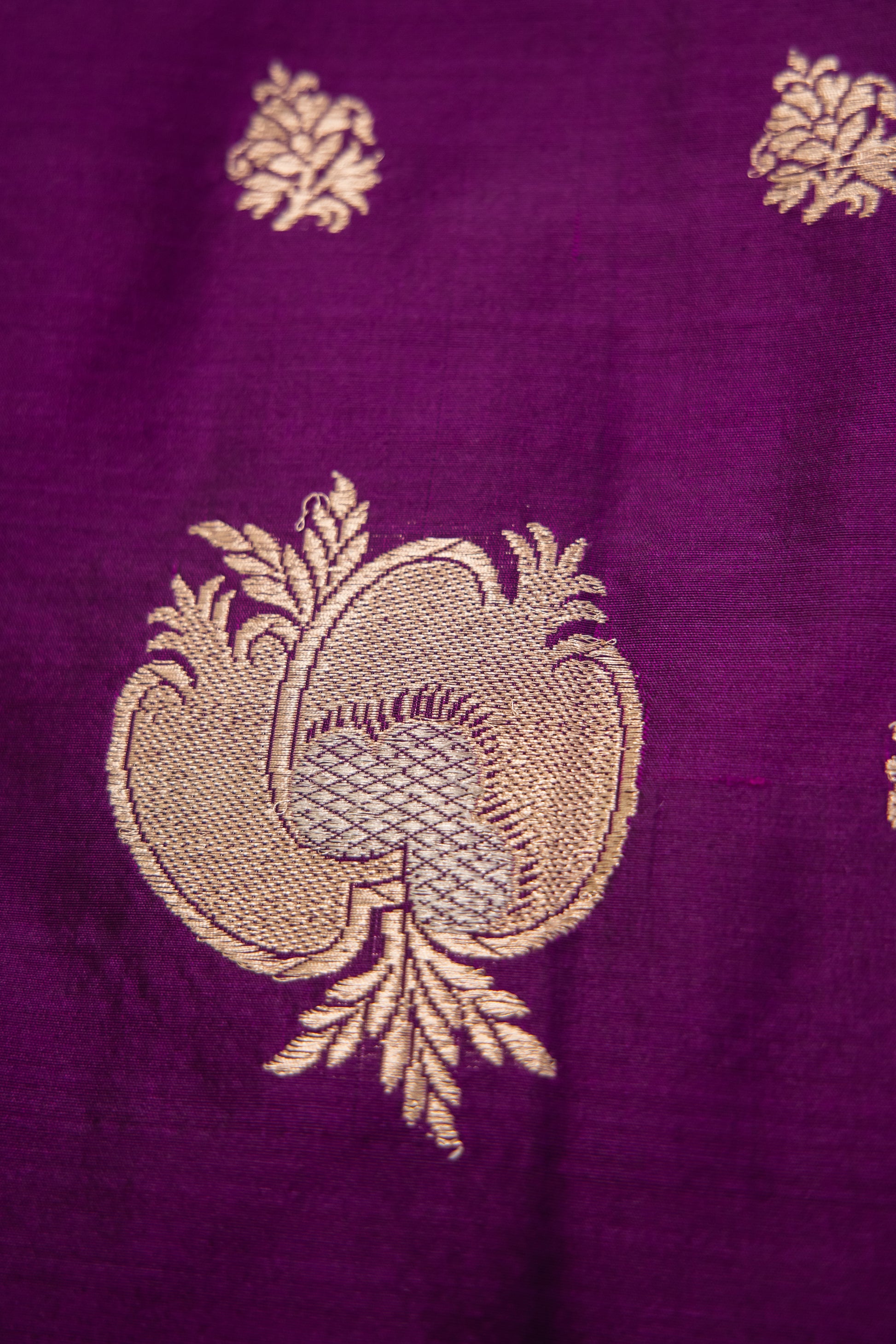 Purple Dupatta Katan Pure Silk