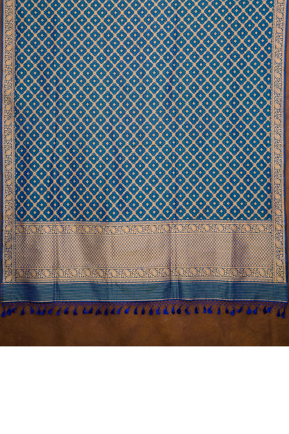 Peacock Katan Pure Silk Dupatta - Panaya 