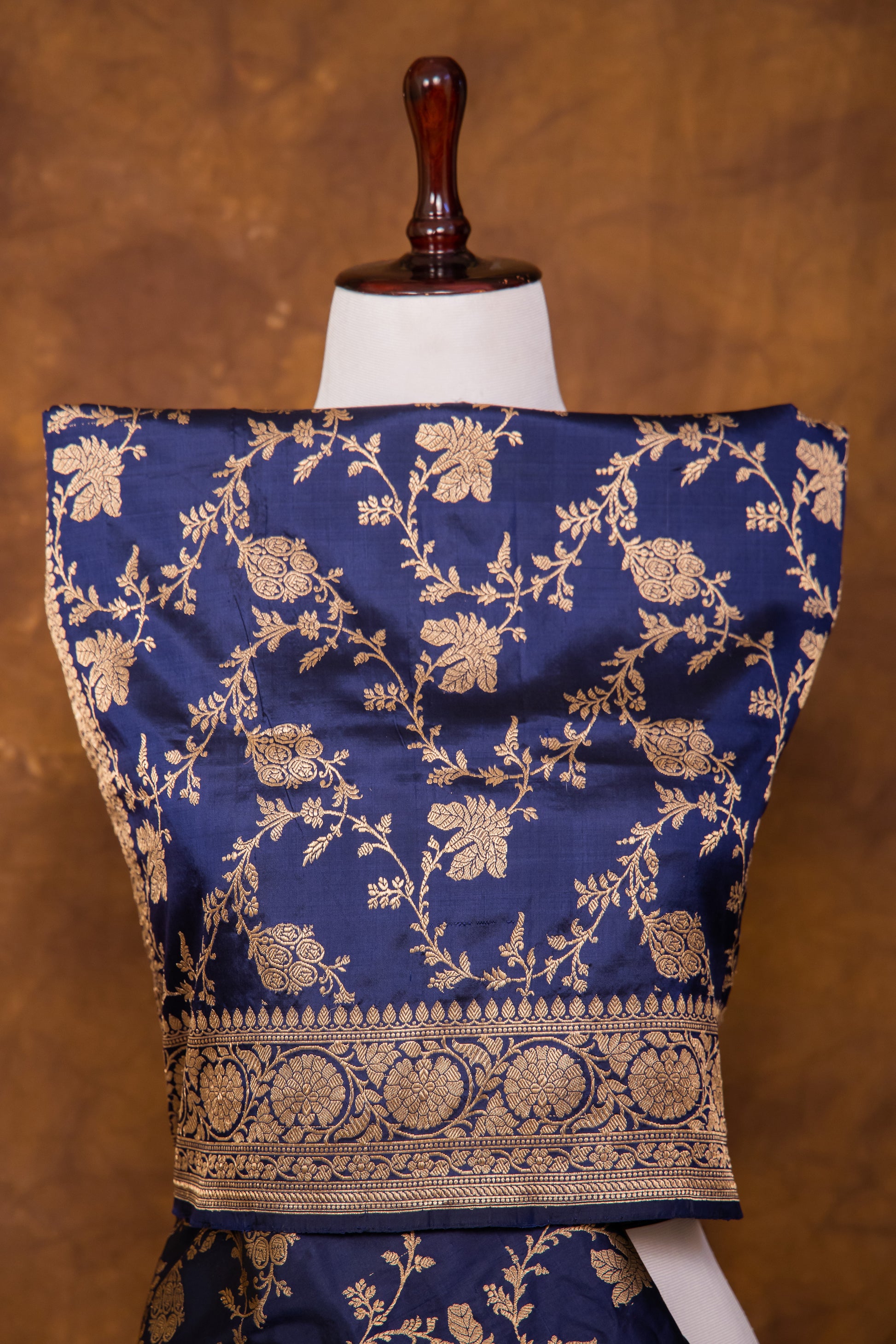 Indigo Blue Dupatta Katan Pure Silk