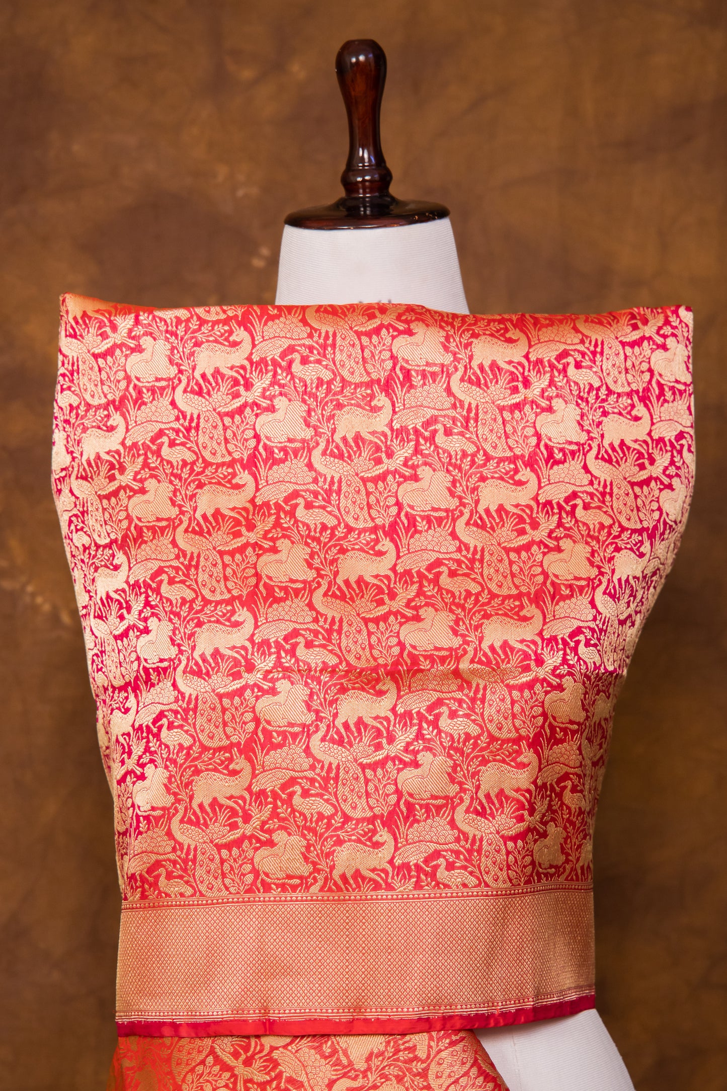 Pink Katan Pure Silk Dupatta - Panaya 