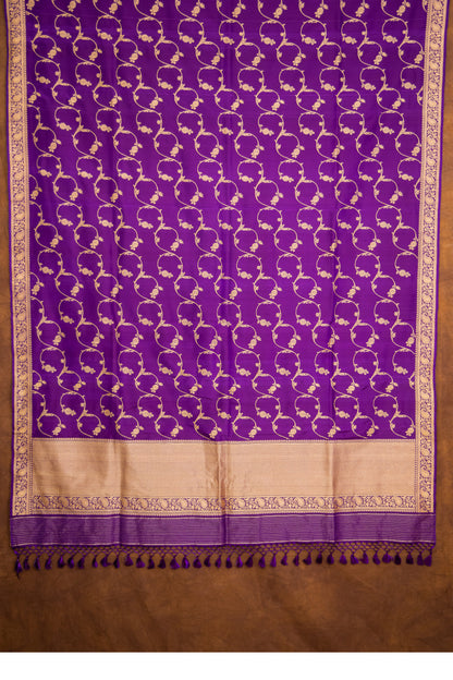 PurpleDupatta Katan Pure Silk - Panaya 