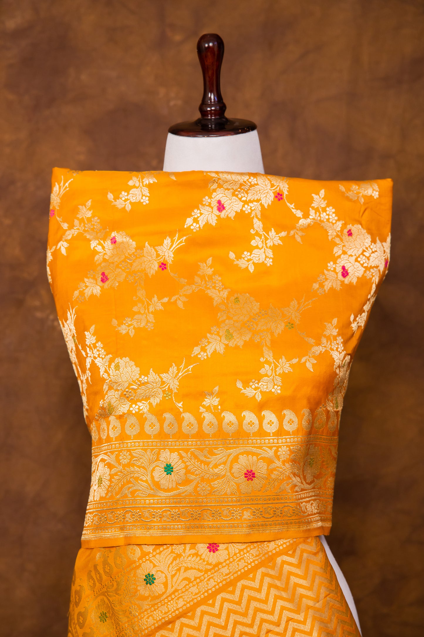 Mustard Katan Pure Silk Dupatta - Panaya 