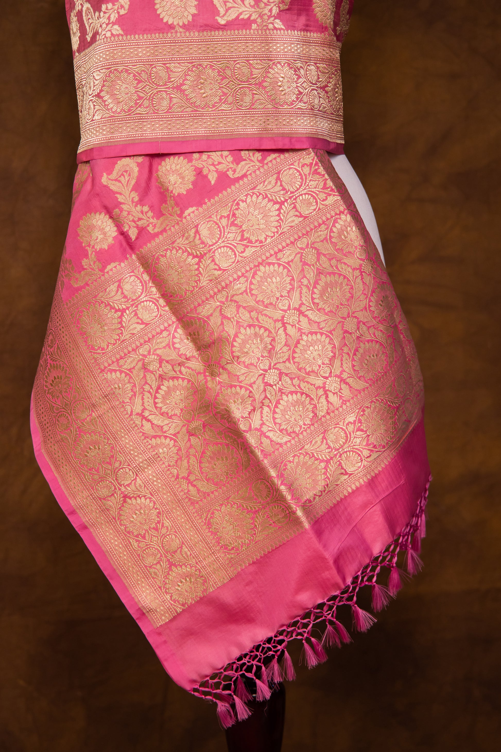 Light Pink Katan Pure Silk Dupatta