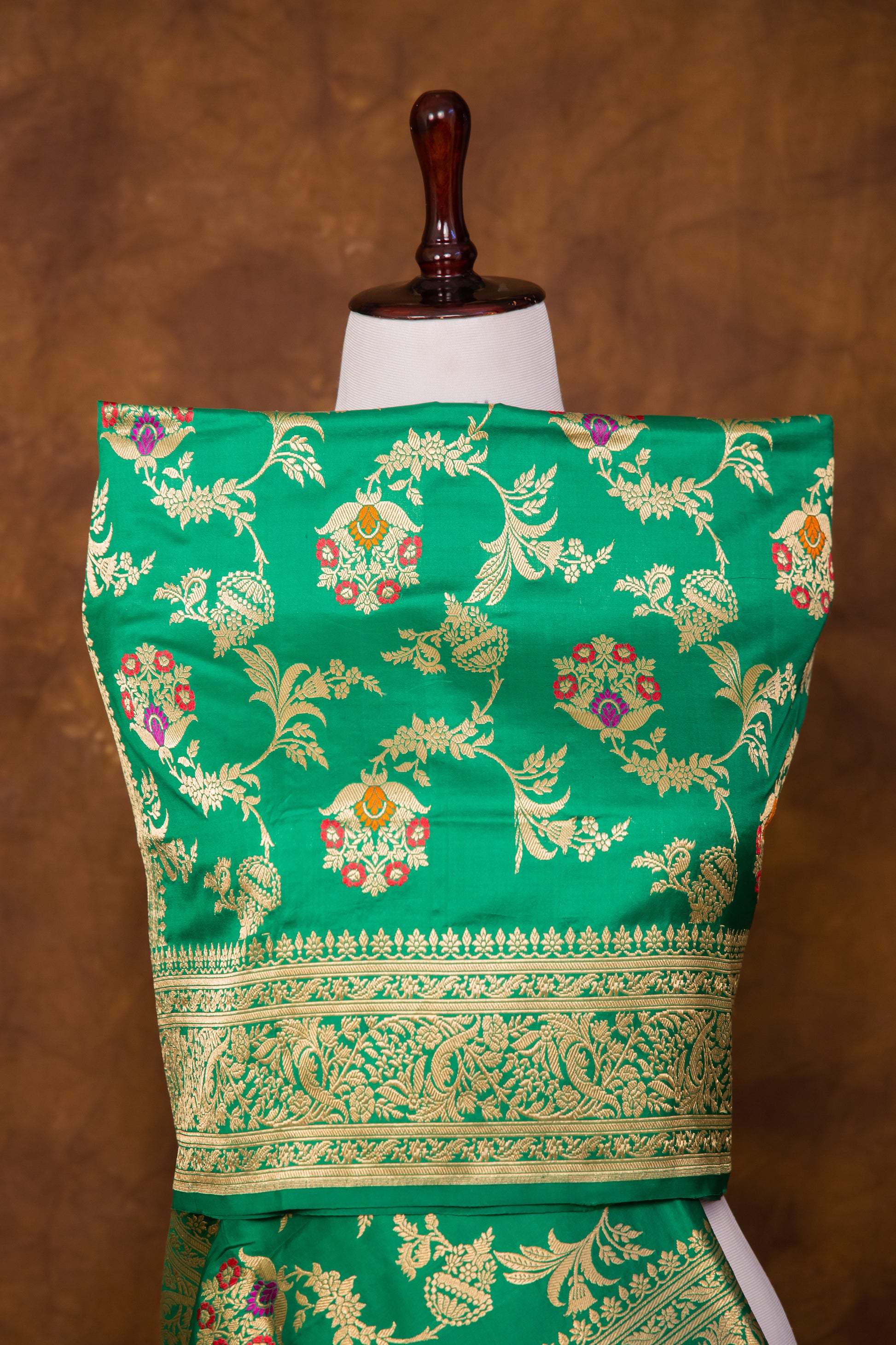 Green Katan Pure Silk Dupatta