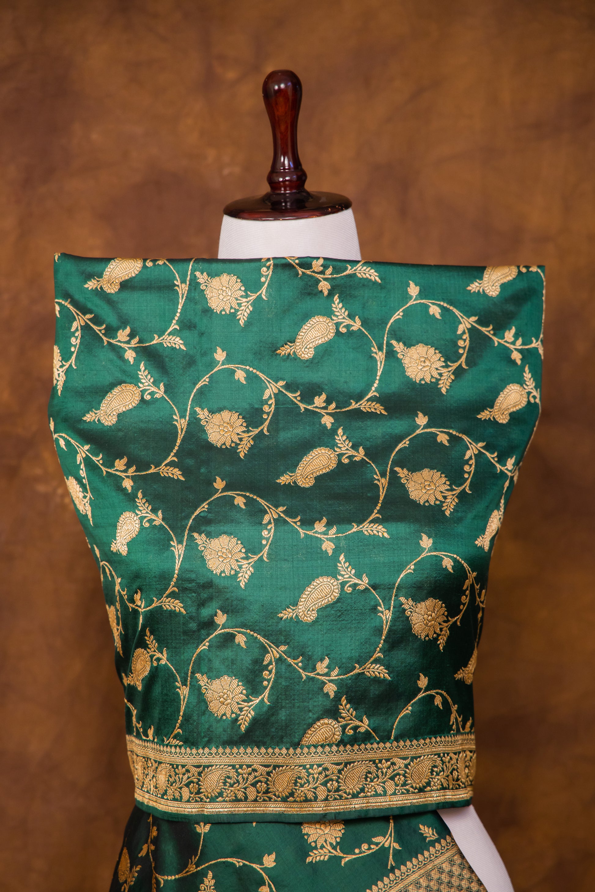 Green Katan Pure Silk Dupatta