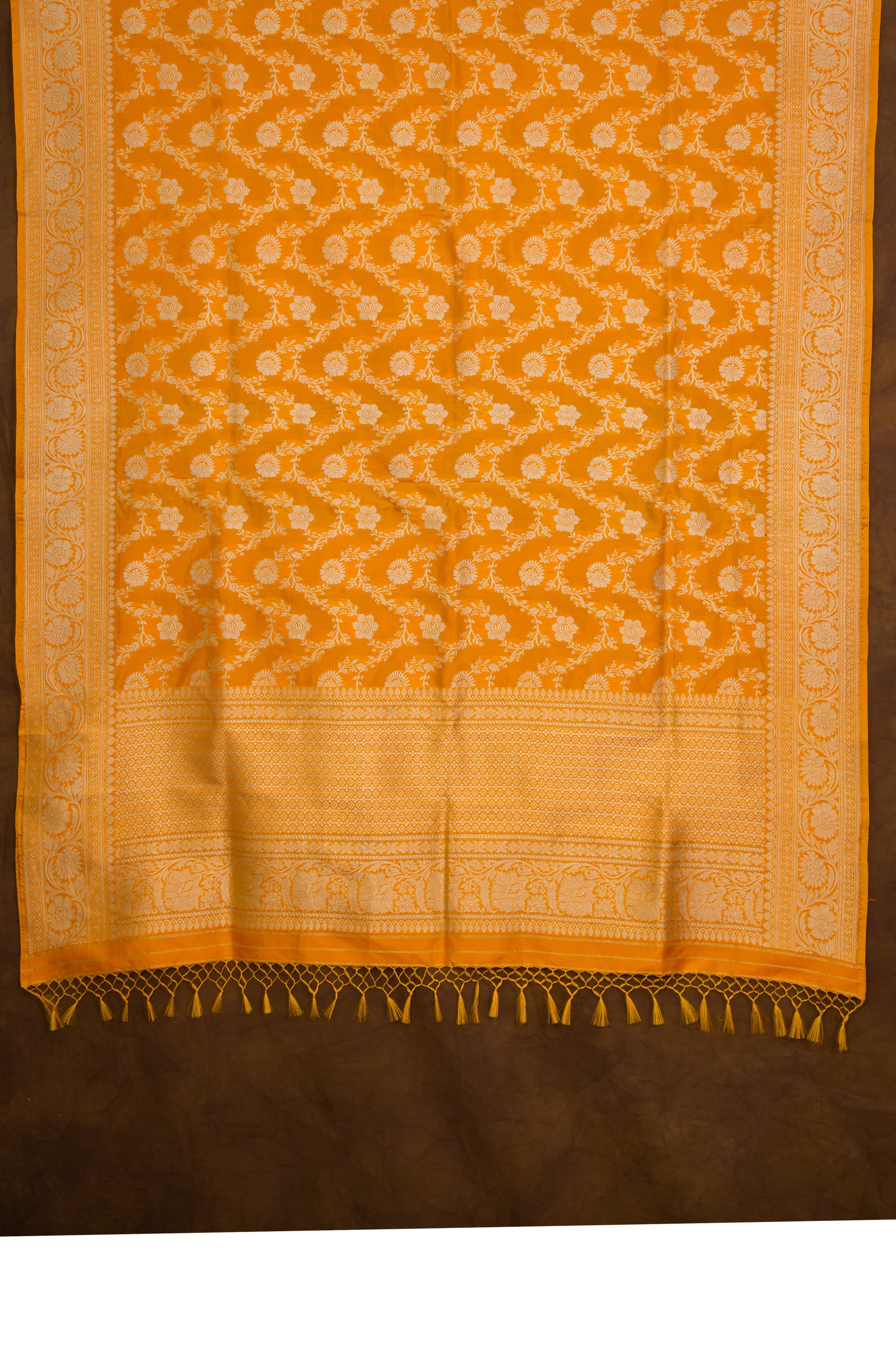 Orange Dupatta Katan Pure Silk