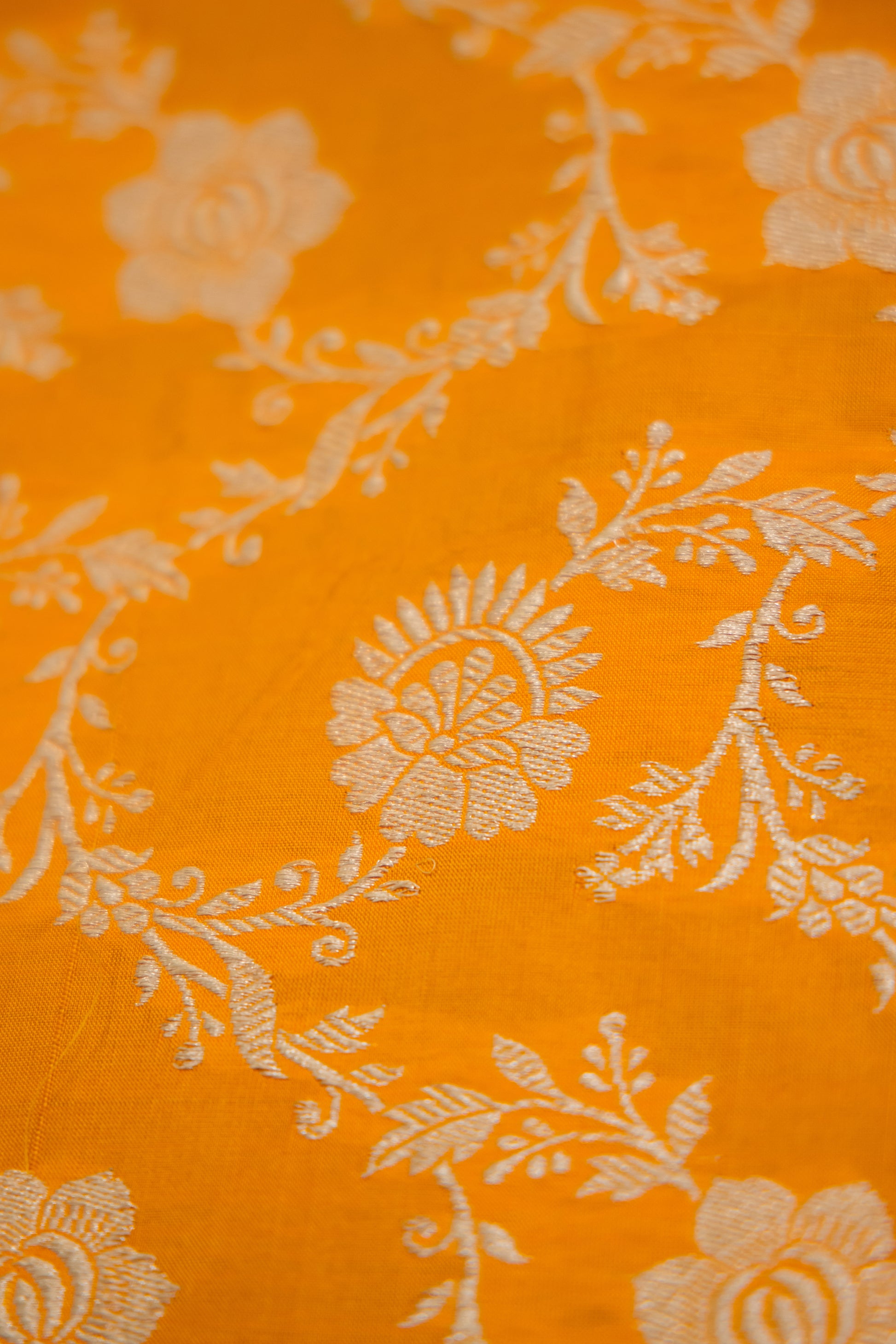 Orange Dupatta Katan Pure Silk