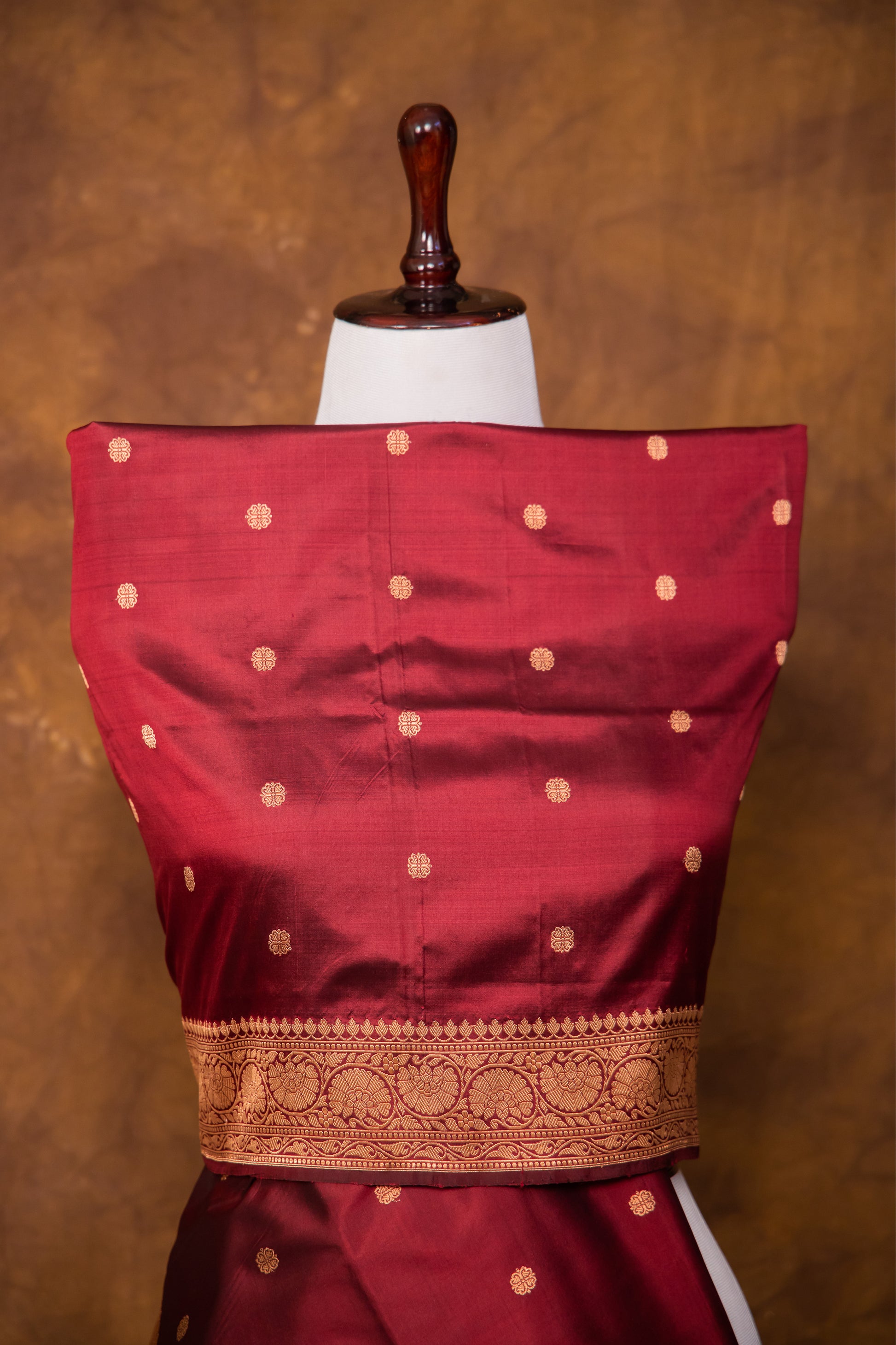 Maroon Dupatta Katan Pure Silk