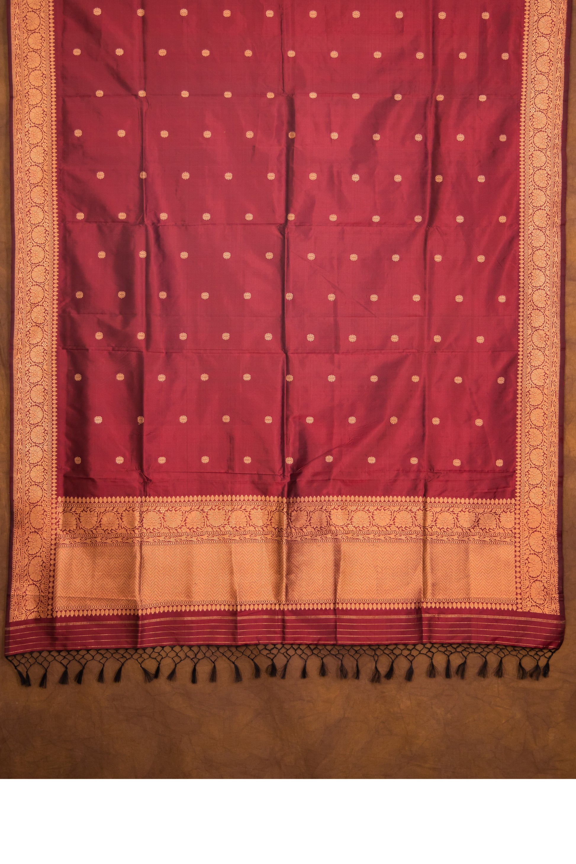 Maroon Dupatta Katan Pure Silk