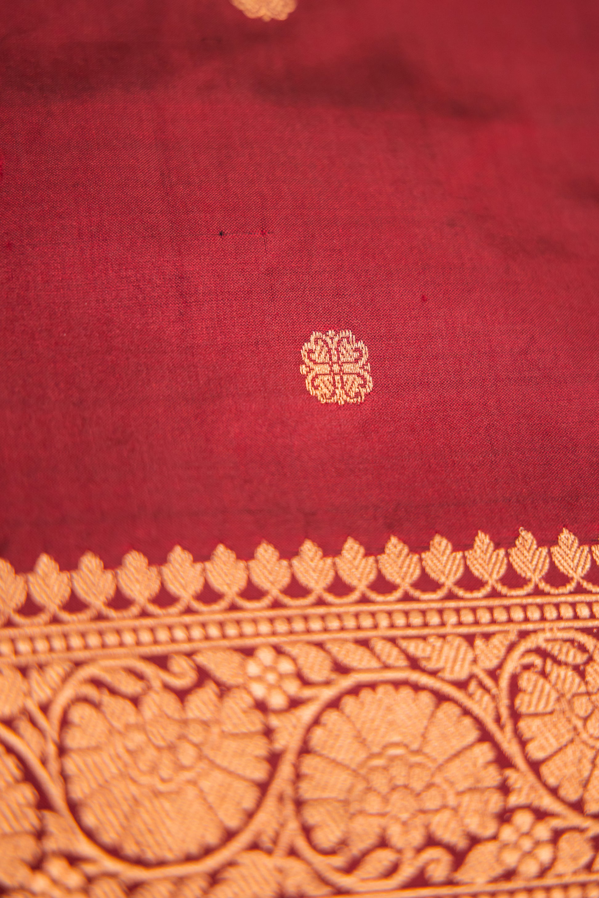 Maroon Dupatta Katan Pure Silk