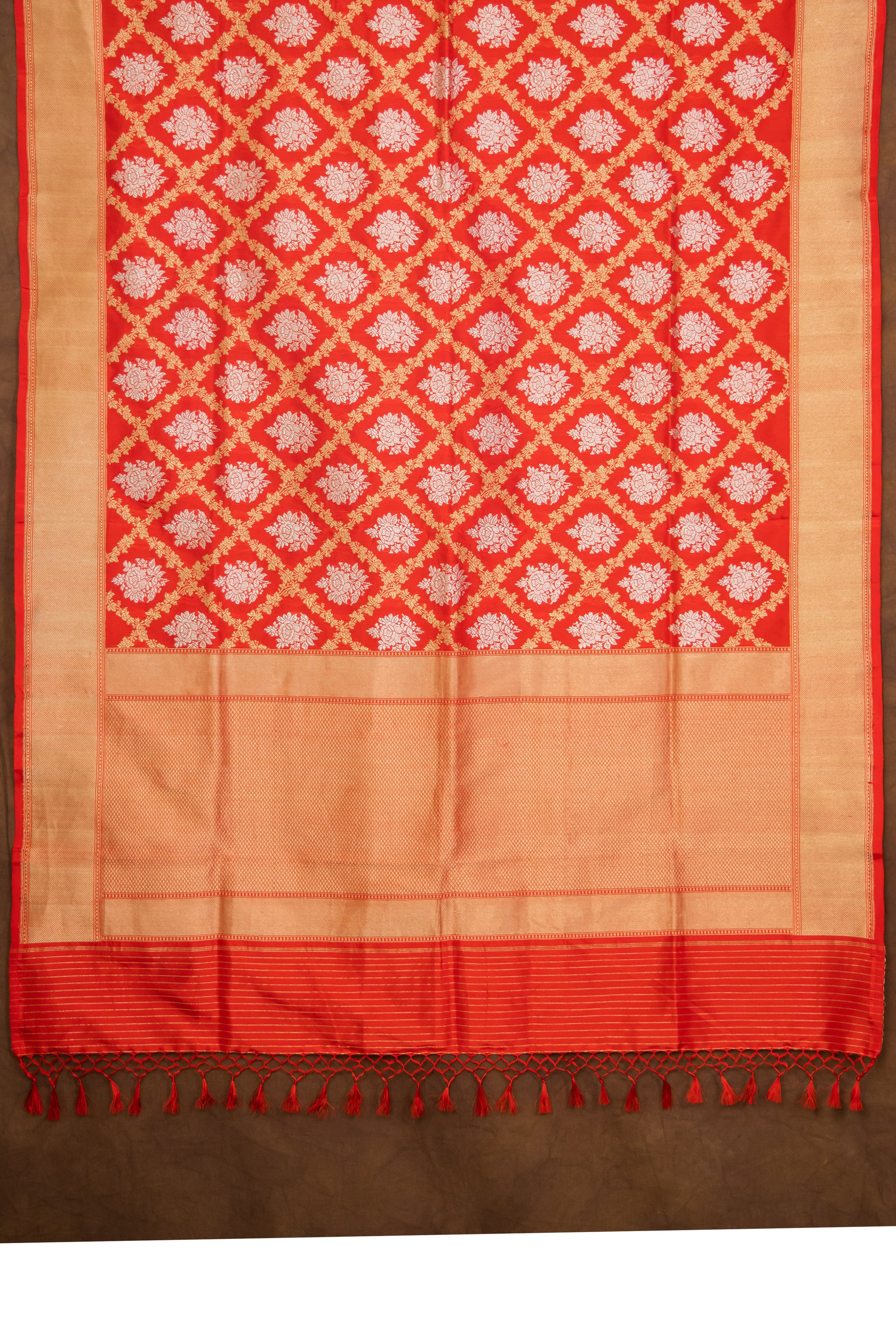 Red Katan Pure Silk Dupatta