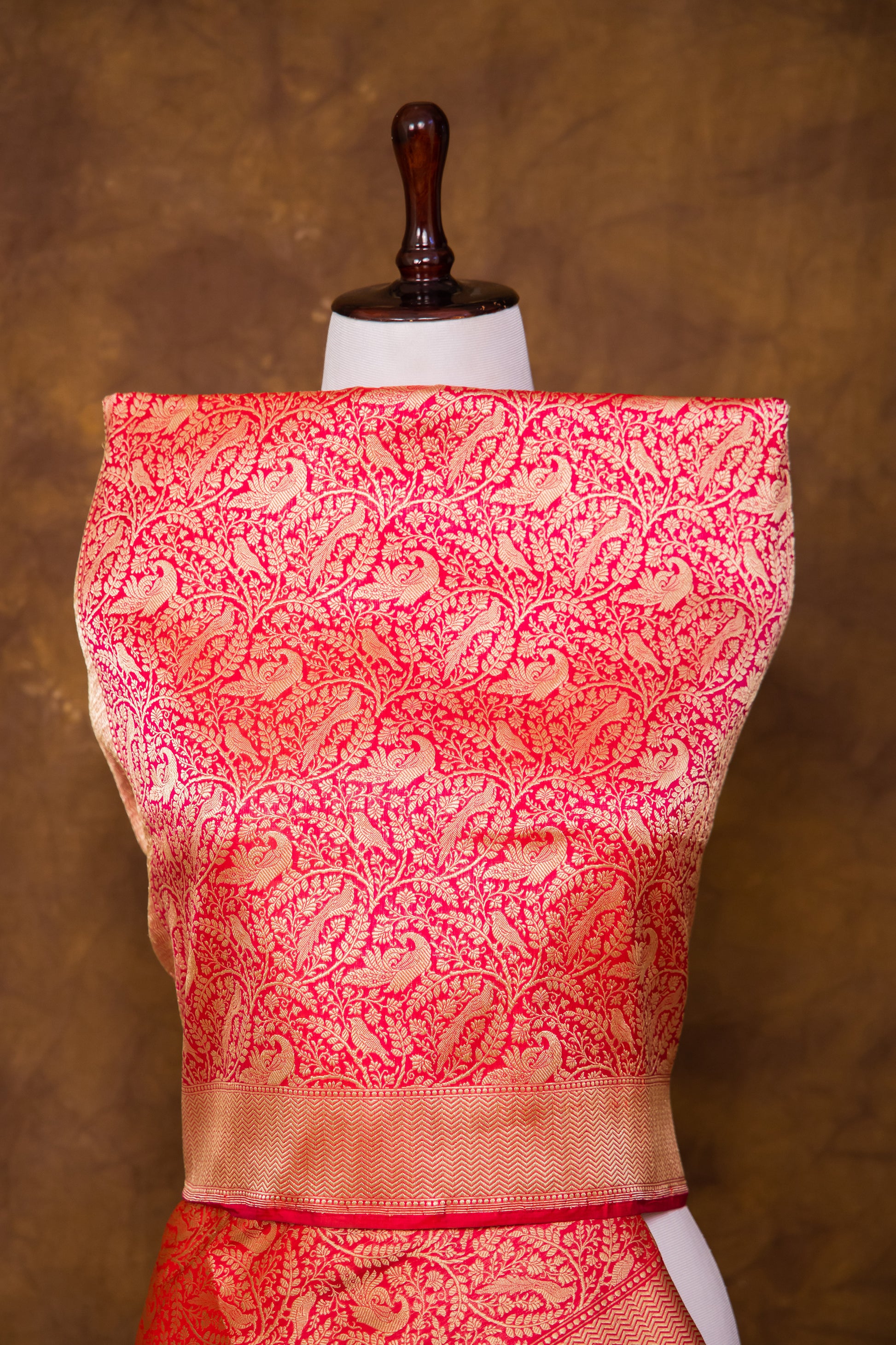 Pink  Katan Pure Silk Dupatta