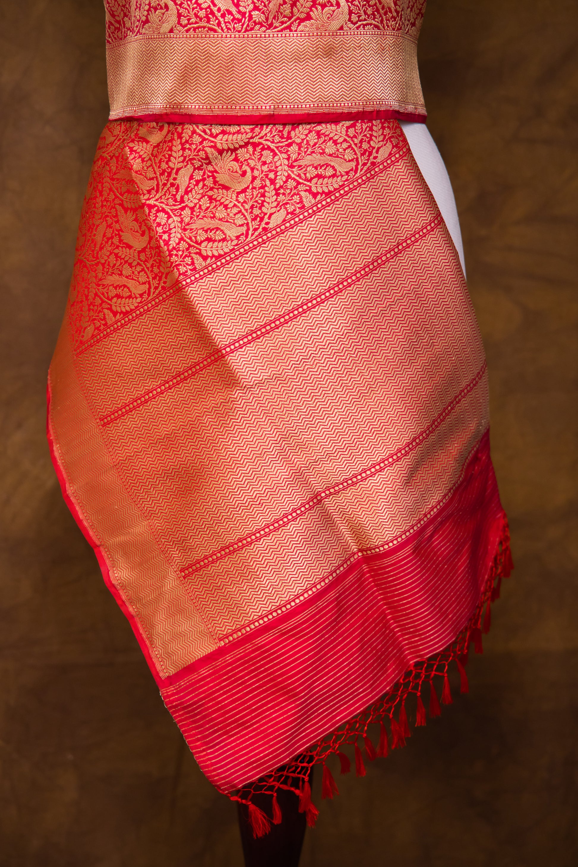 Pink  Katan Pure Silk Dupatta