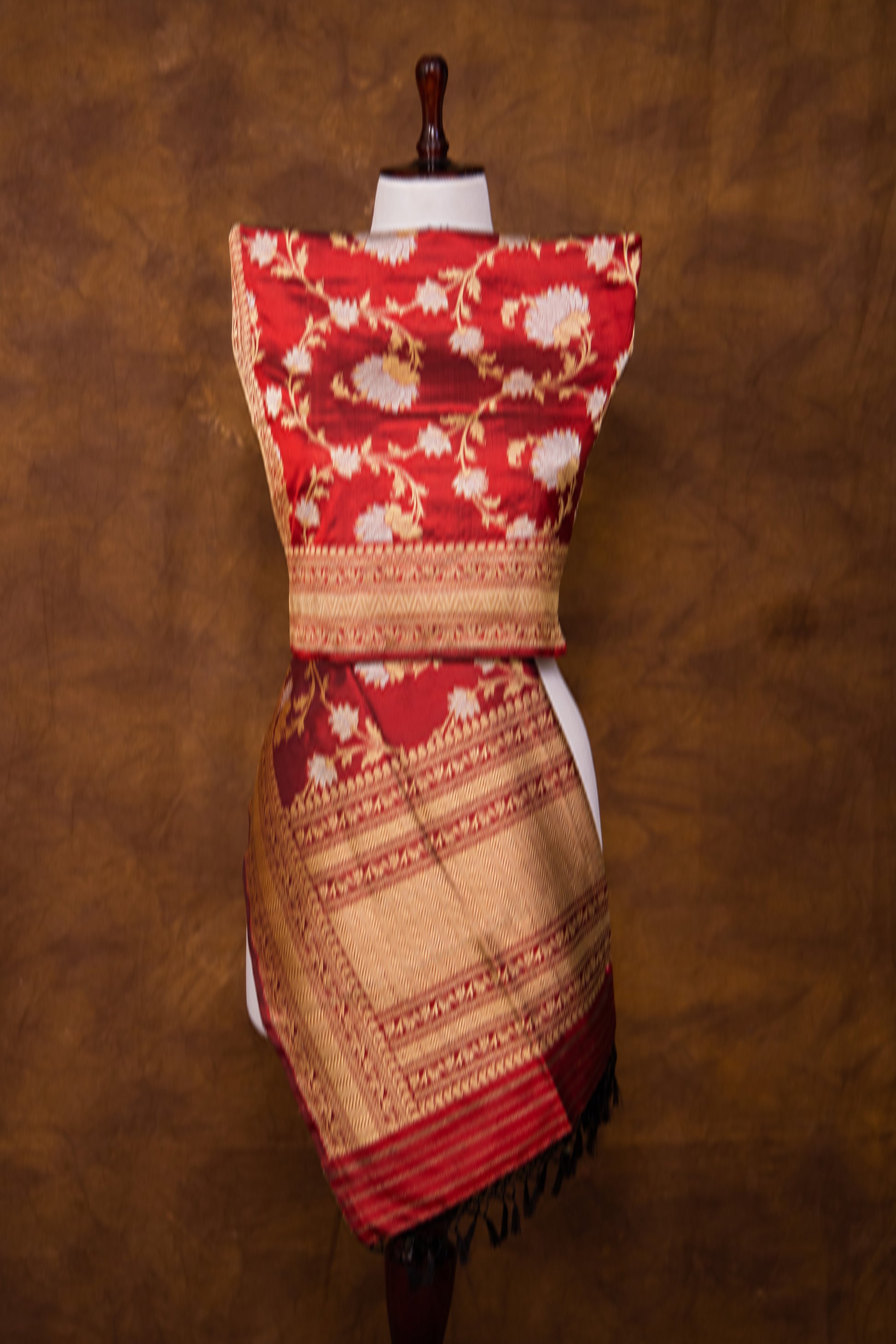 Maroon Dupatta Katan Pure Silk