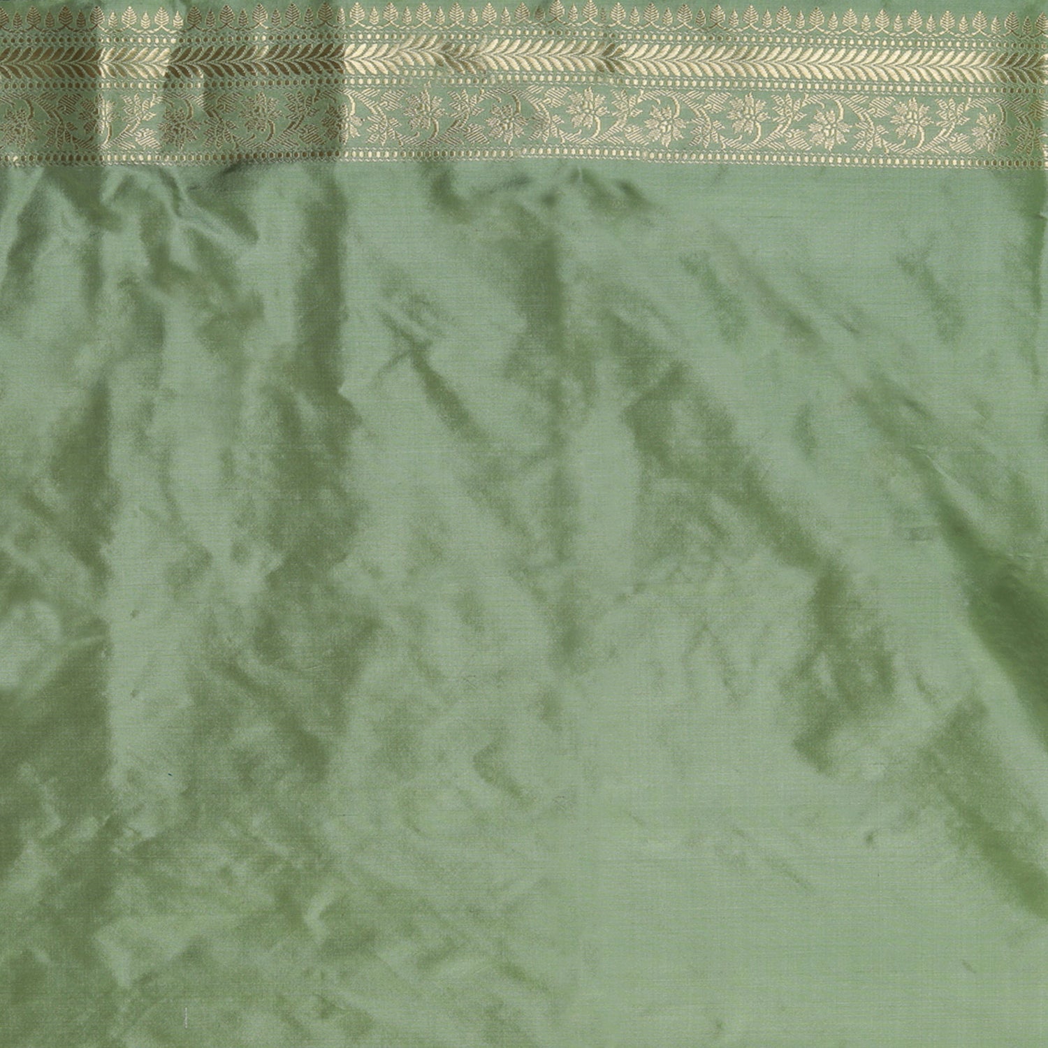 Pista Green Handwoven Kadwa Katan Silk Saree